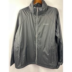 Women’s Columbia Black Windbreaker w/ Hood Size 3X